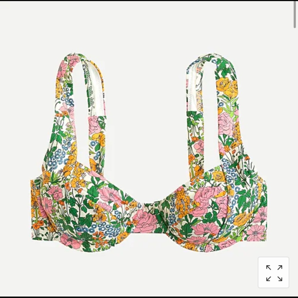J.CREW Liberty Underwire Bikini top